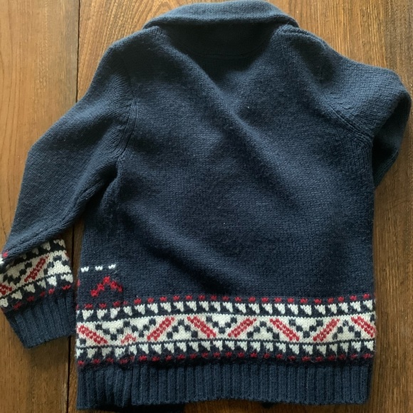 Boys Navy Winter Cardigan - Picture 7 of 7
